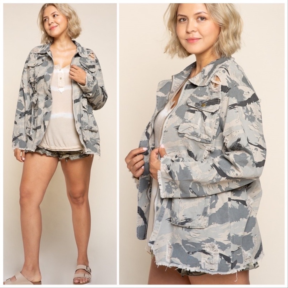 POL PLUS Sweet Camo Twill Jacket - Picture 5 of 12